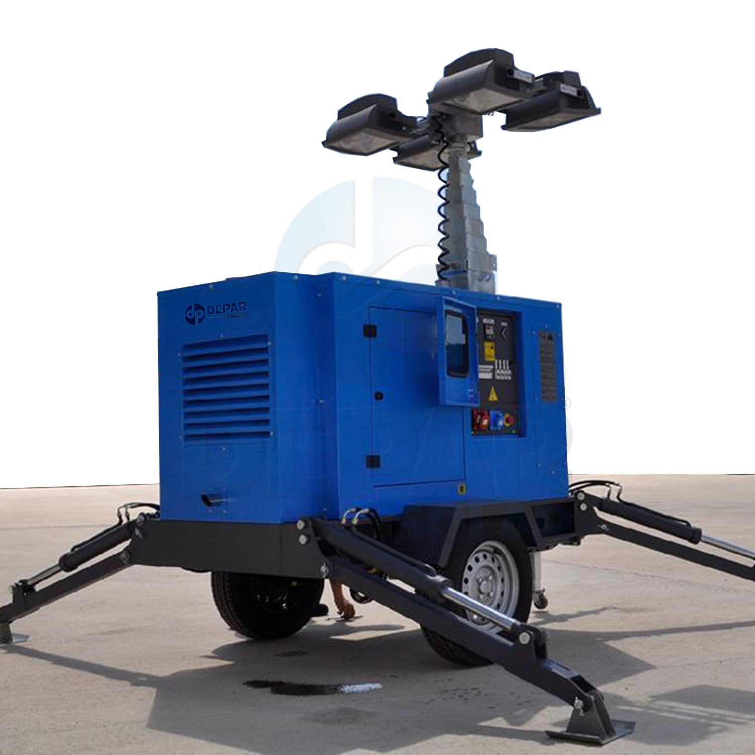 Military Standards Mobile Genset Light Tower - BASELED256K-9HPV
