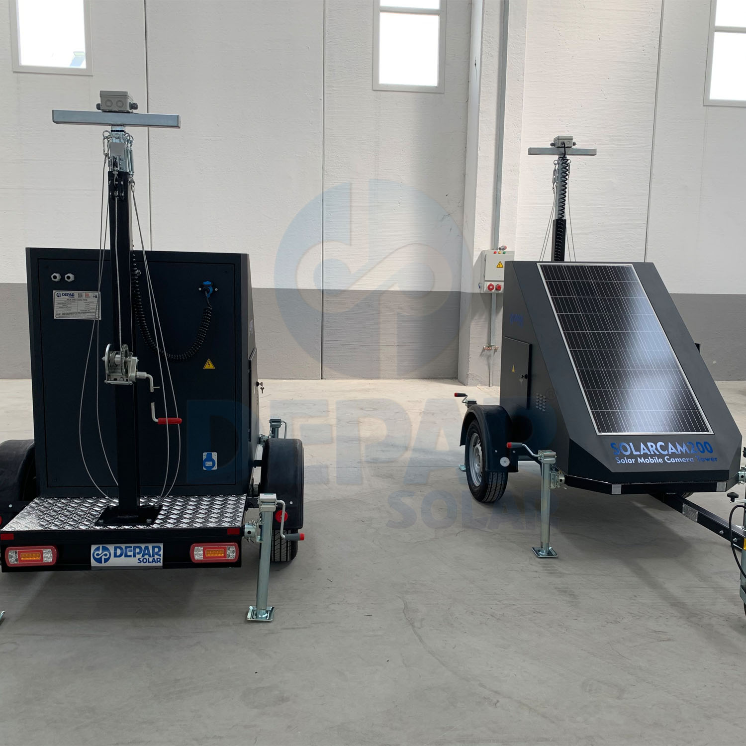 Solar Powered Mobile Camera Surveillance & Lighting Systems - SOLARCAM200