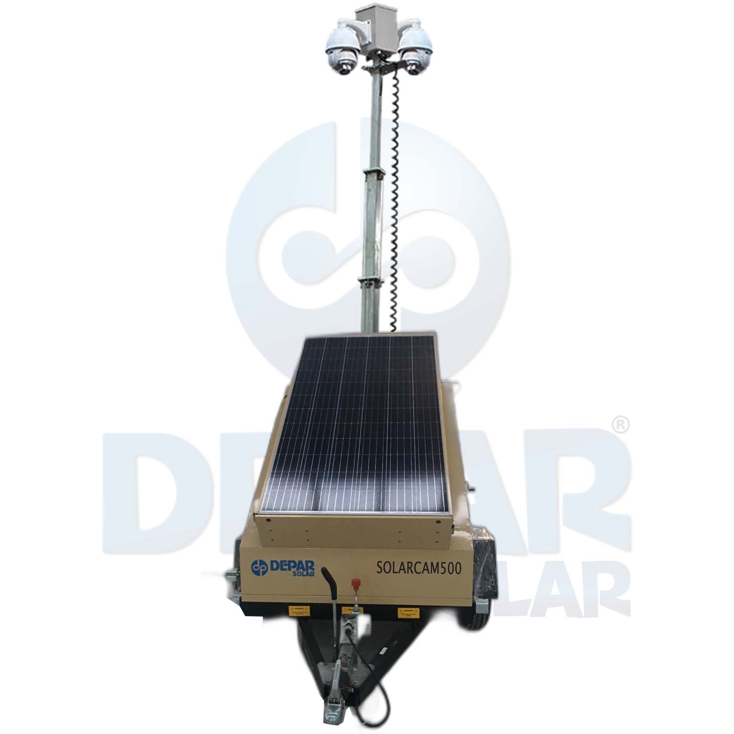 Solar Powered Mobile Camera Surveillance & Lighting Systems - SOLARCAM500