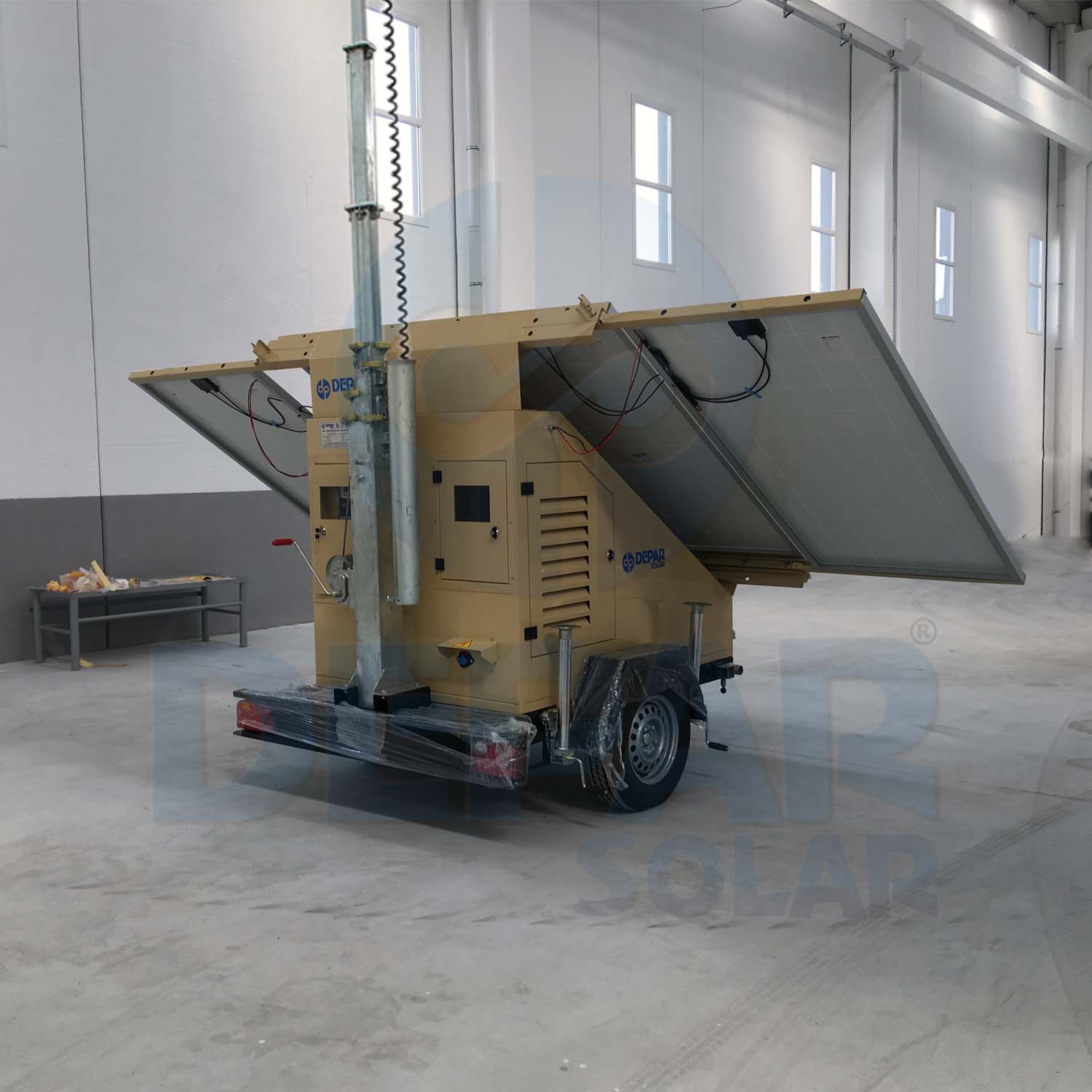 Solar Powered Mobile Camera Surveillance & Lighting Systems - SOLARCAM700